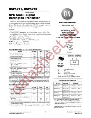 BSP52T1G datasheet  